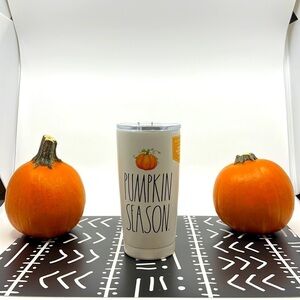 Rae Dunn "Pumpkin Season" Insulated 17 oz. Tumbler with mag slider lid.